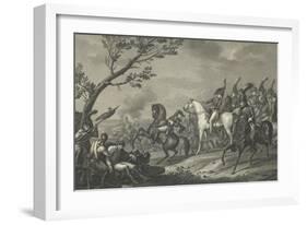 The Battle of Jena or Death of the Duke of Brunswick-Antoine Charles Horace Vernet-Framed Giclee Print
