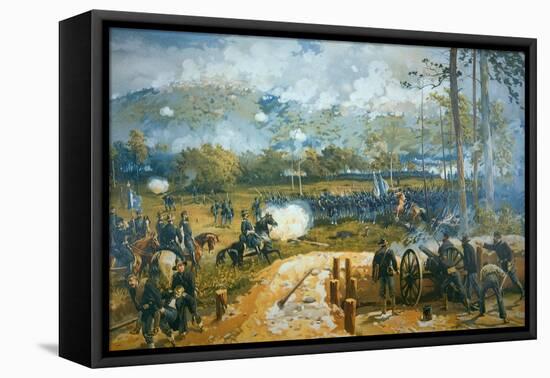 The Battle of Kenesaw Mountain, 27th June 1864-American School-Framed Stretched Canvas