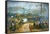 The Battle of Kenesaw Mountain, 27th June 1864-American School-Framed Stretched Canvas