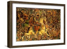 The Battle of Kerbala, 19th Century-null-Framed Giclee Print