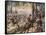 The Battle of Kulm and the French Break Through-R Knoetel-Framed Stretched Canvas