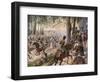 The Battle of Kulm and the French Break Through-R Knoetel-Framed Art Print