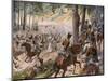 The Battle of Kulm and the French Break Through-R Knoetel-Mounted Art Print