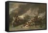 The Battle of La Hogue, c.1778-Benjamin West-Framed Stretched Canvas