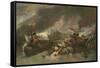 The Battle of La Hogue, c.1778-Benjamin West-Framed Stretched Canvas