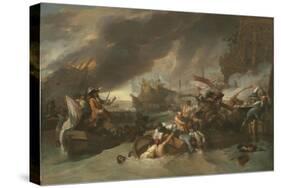 The Battle of La Hogue, c.1778-Benjamin West-Stretched Canvas