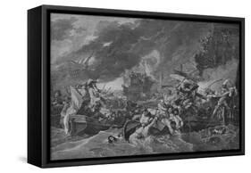 'The Battle of La Hogue', c1781-Benjamin West-Framed Stretched Canvas