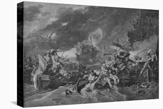 'The Battle of La Hogue', c1781-Benjamin West-Stretched Canvas