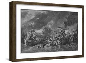 'The Battle of La Hogue', c1781-Benjamin West-Framed Giclee Print