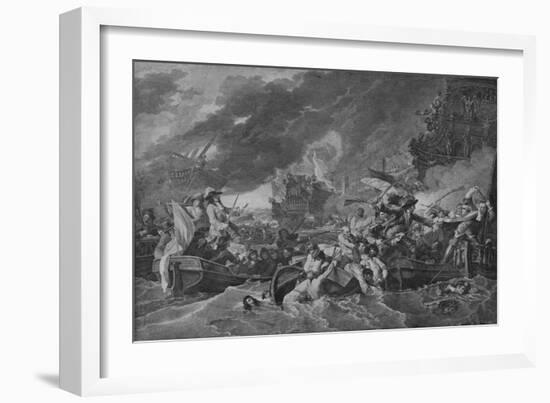 'The Battle of La Hogue', c1781-Benjamin West-Framed Giclee Print