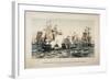 The Battle of Lake Erie, Commodore O.H. Perry's Victory, 1878-J. P. Newell-Framed Giclee Print