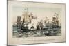 The Battle of Lake Erie, Commodore O.H. Perry's Victory, 1878-J. P. Newell-Mounted Giclee Print