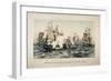 The Battle of Lake Erie, Commodore O.H. Perry's Victory, 1878-J. P. Newell-Framed Giclee Print