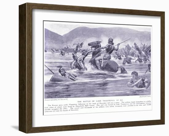 The Battle of Lake Trasimenus 21 BC-George Derville Rowlandson-Framed Giclee Print