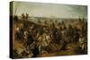 The Battle of Lekkerbeetje or the Battle of Vught Heath with a View of 'S-Hertogenbosch'-Sebastiaen Vrancx-Stretched Canvas