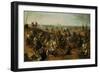 The Battle of Lekkerbeetje or the Battle of Vught Heath with a View of 'S-Hertogenbosch'-Sebastiaen Vrancx-Framed Giclee Print