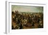 The Battle of Lekkerbeetje or the Battle of Vught Heath with a View of 'S-Hertogenbosch'-Sebastiaen Vrancx-Framed Giclee Print