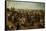 The Battle of Lekkerbeetje or the Battle of Vught Heath with a View of 'S-Hertogenbosch'-Sebastiaen Vrancx-Framed Stretched Canvas