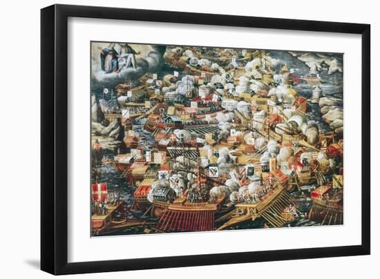 The Battle of Lepanto, 7th October 1571-null-Framed Art Print