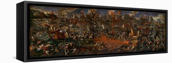 The Battle of Lepanto-Andrea Vicentino-Framed Stretched Canvas