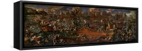 The Battle of Lepanto-Andrea Vicentino-Framed Stretched Canvas