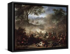 The Battle of Lesnaya, 1717-Jean-Marc Nattier-Framed Stretched Canvas
