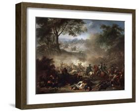 The Battle of Lesnaya, 1717-Jean-Marc Nattier-Framed Giclee Print