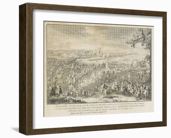 The Battle of Lesnaya-Nicolas de Larmessin-Framed Giclee Print