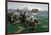 The Battle of Lexington, 19th April 1775, 1910-William Barnes Wollen-Framed Giclee Print