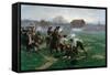 The Battle of Lexington, 19th April 1775, 1910-William Barnes Wollen-Framed Stretched Canvas