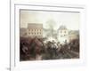 The Battle of Lexington-Alonzo Chappel-Framed Giclee Print