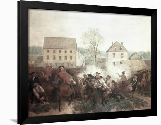The Battle of Lexington-Alonzo Chappel-Framed Giclee Print