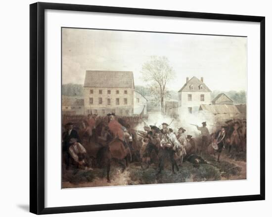 The Battle of Lexington-Alonzo Chappel-Framed Giclee Print