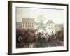 The Battle of Lexington-Alonzo Chappel-Framed Giclee Print