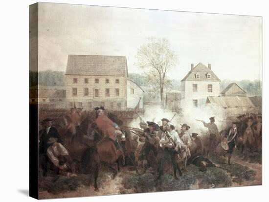 The Battle of Lexington-Alonzo Chappel-Stretched Canvas