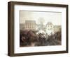 The Battle of Lexington-Alonzo Chappel-Framed Premium Giclee Print