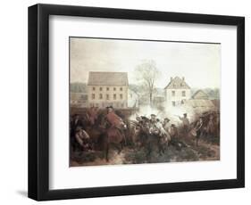 The Battle of Lexington-Alonzo Chappel-Framed Premium Giclee Print