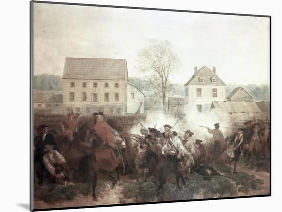 The Battle of Lexington-Alonzo Chappel-Mounted Giclee Print