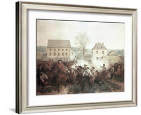 The Battle of Lexington-Alonzo Chappel-Framed Giclee Print
