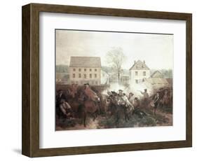 The Battle of Lexington-Alonzo Chappel-Framed Giclee Print