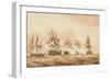 The Battle of Lissa-Nicholas Pocock-Framed Giclee Print