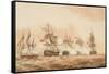 The Battle of Lissa-Nicholas Pocock-Framed Stretched Canvas