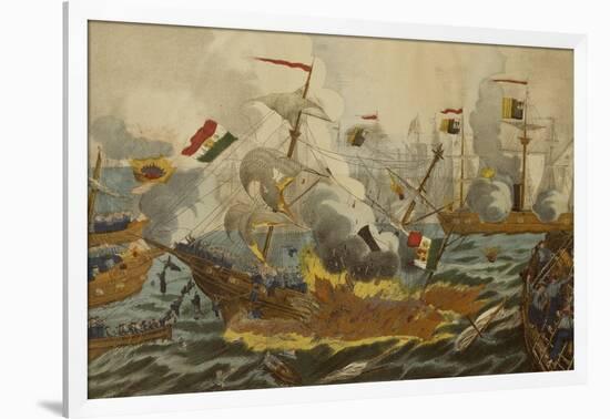 The Battle of Lissa-null-Framed Giclee Print