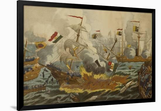 The Battle of Lissa-null-Framed Giclee Print