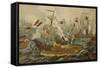 The Battle of Lissa-null-Framed Stretched Canvas