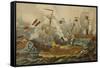 The Battle of Lissa-null-Framed Stretched Canvas