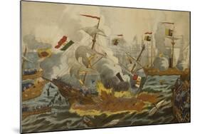 The Battle of Lissa-null-Mounted Giclee Print