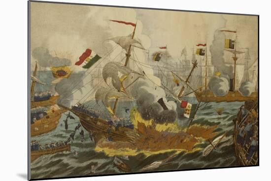 The Battle of Lissa-null-Mounted Giclee Print