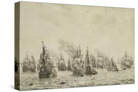 The Battle of Livorno or Leghorn, C.1659-99-Willem Van De Velde the Elder-Stretched Canvas