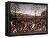 The Battle of Love and Chastity, 1504-1523-Perugino-Framed Stretched Canvas